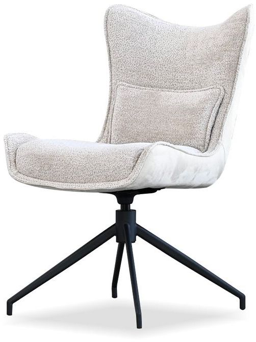 Mobital - Amalfi Swivel Dining Chair in Black