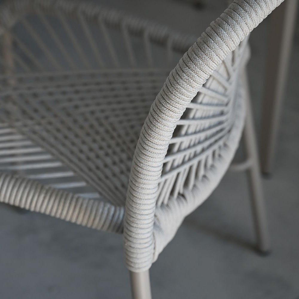 Mobital - Kamari Indoor/Outdoor Dining Chair Stackable in Taupe