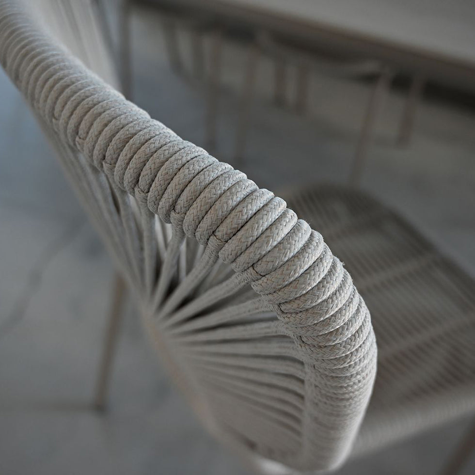 Mobital - Kamari Indoor/Outdoor Dining Chair Stackable in Taupe