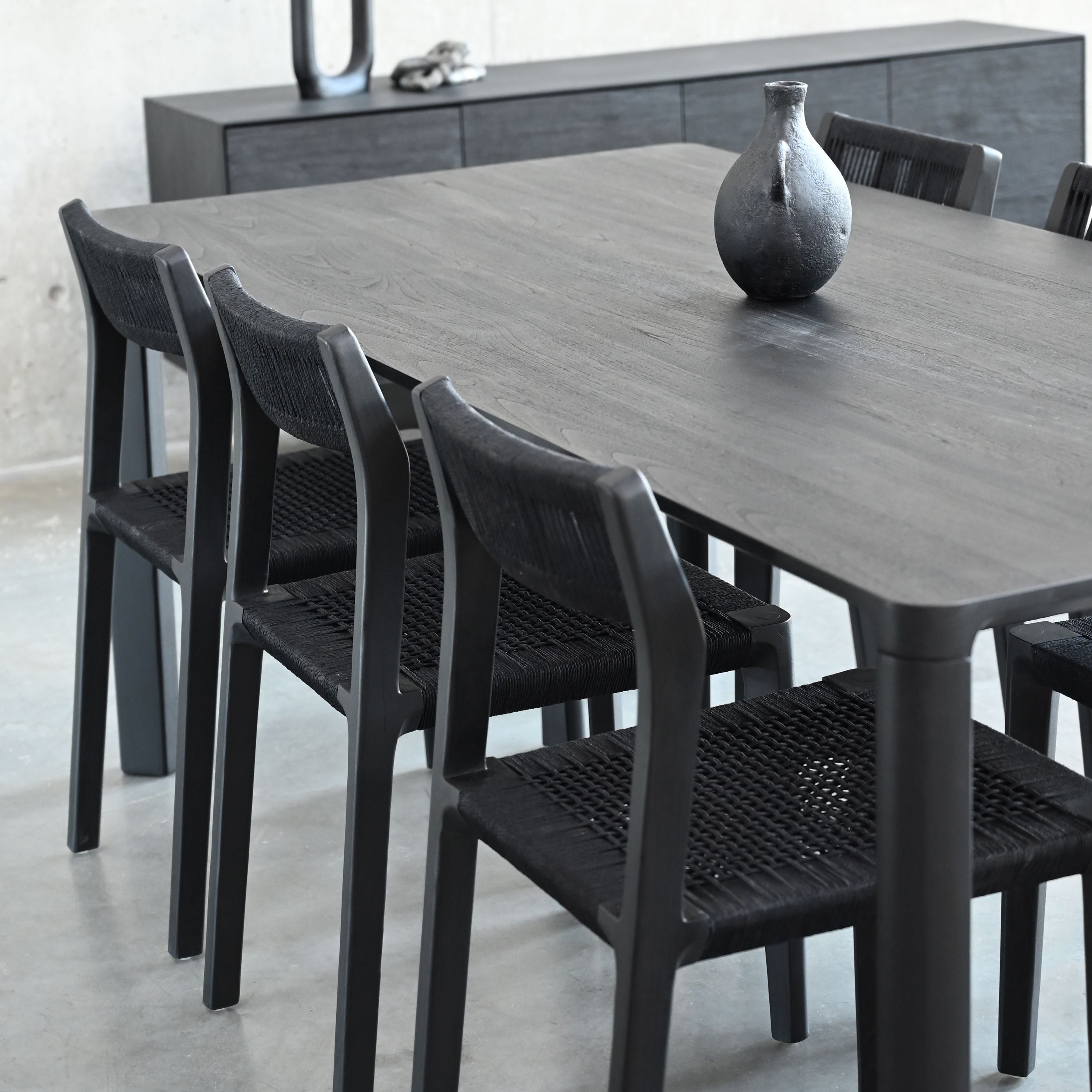 Mobital - Vent Dining Chair in Black Soot
