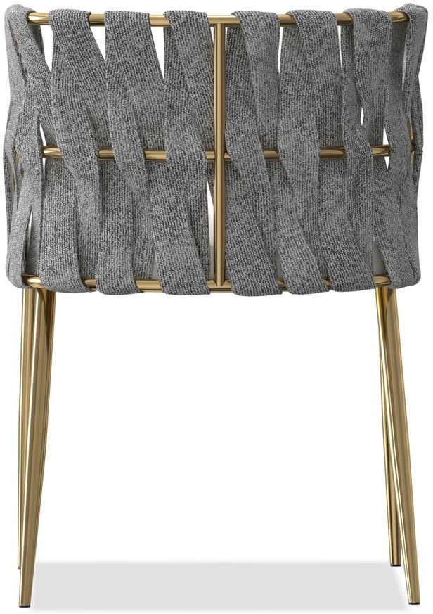 Mobital - Weaver Dining Chair in Oatmeal Tweed, Farina Nubuck