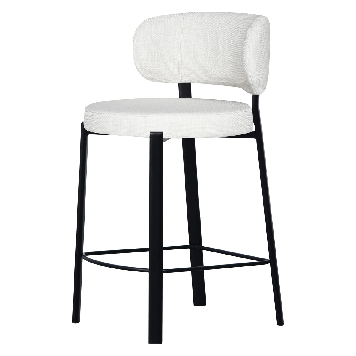 Mobital - Lily Counter Stool in Alabaster Hopsack