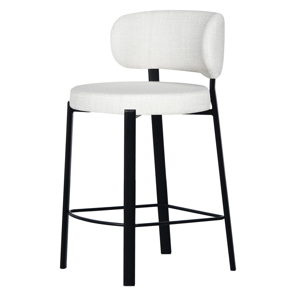 Mobital - Lily Counter Stool in Alabaster Hopsack