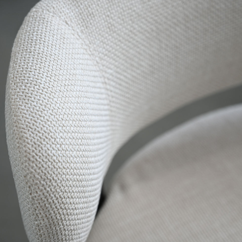 Mobital - Lily Counter Stool in Alabaster Hopsack