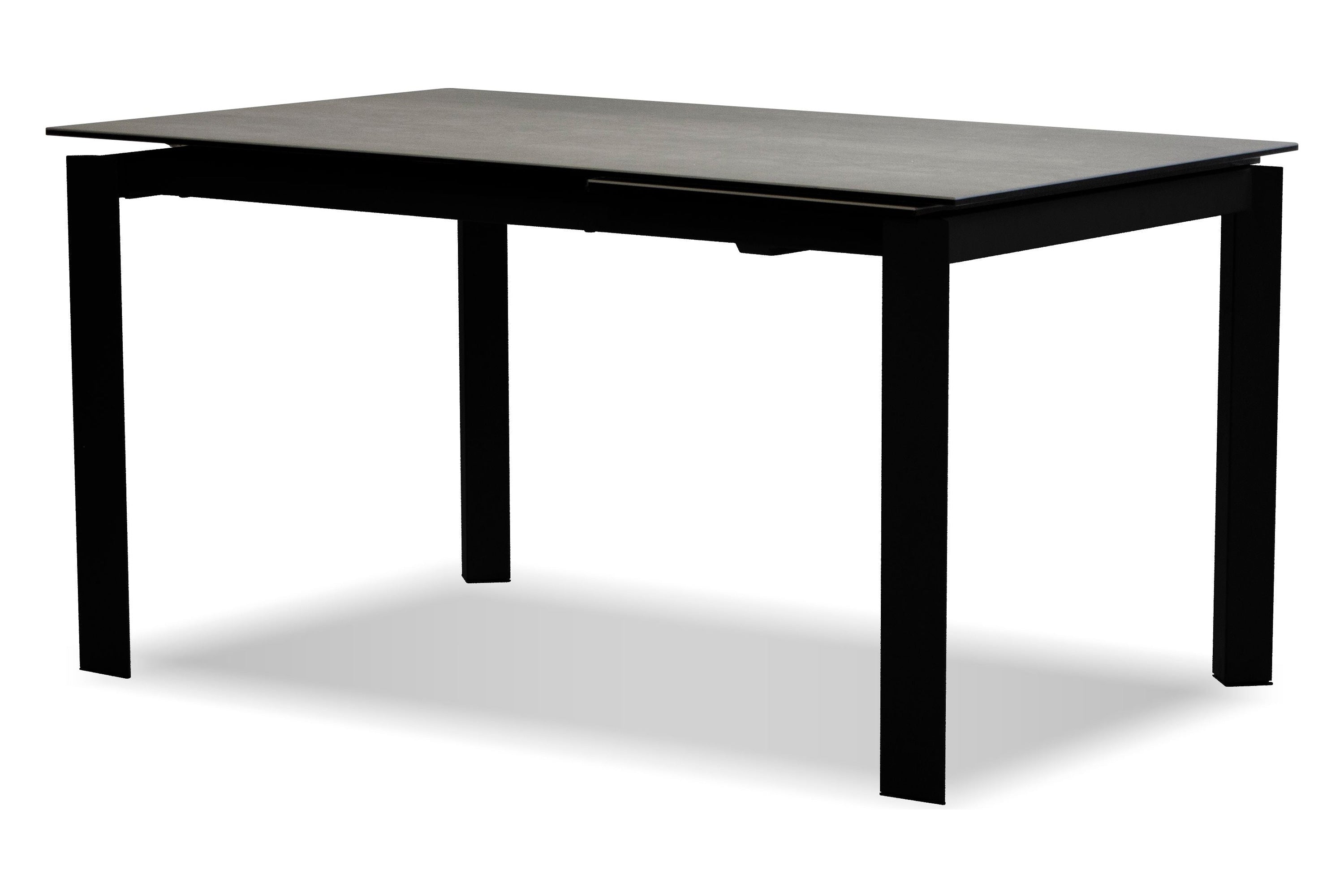 Mobital - Casper Dining Table with Extension in Gray, Ceramic