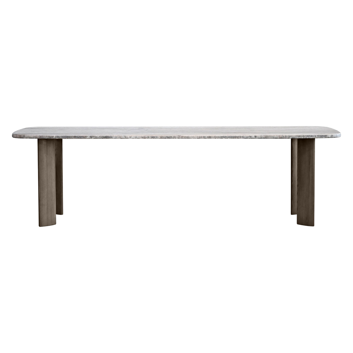 Mobital - Shoku Dining Table in Silver Gray Travertine