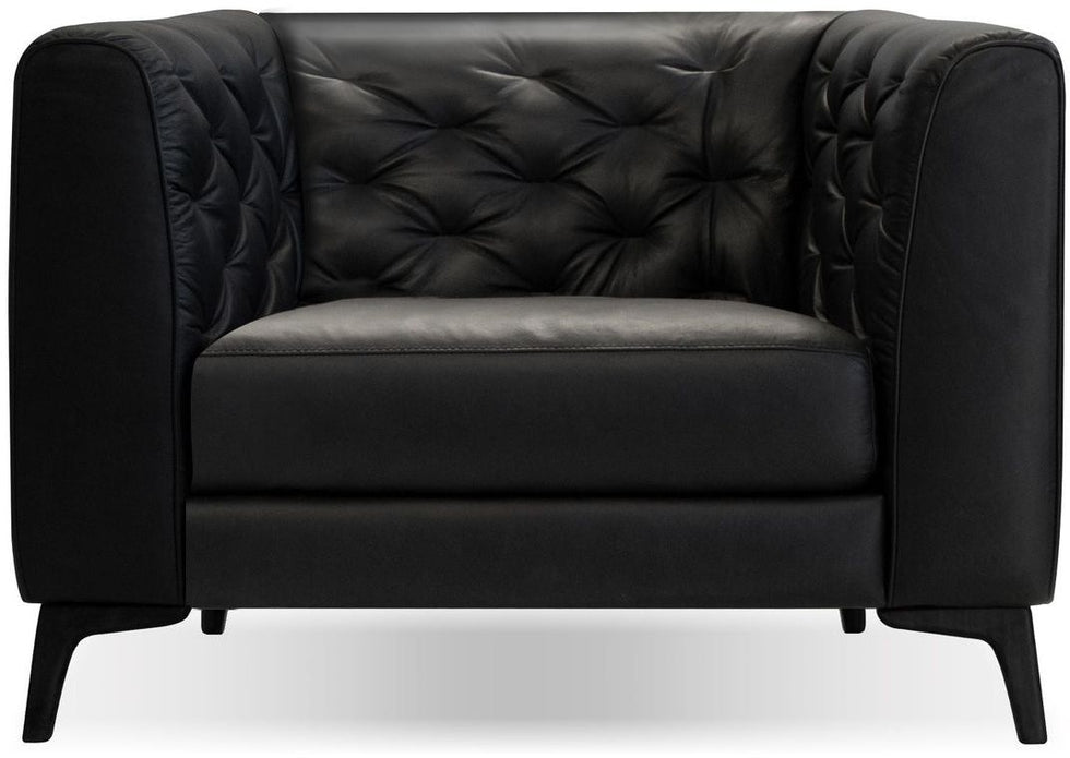 Mobital - Dalton Leather Armchair in Black