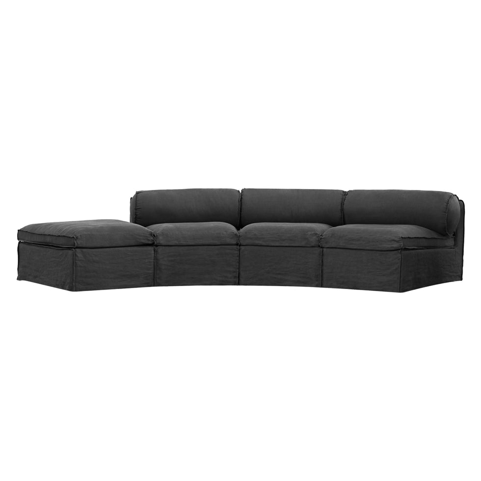 Mobital - Fauna Sectional in Black