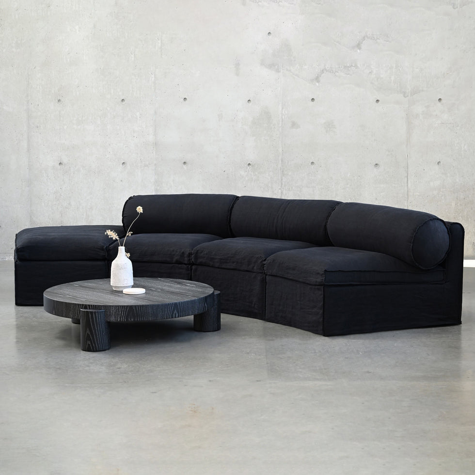 Mobital - Fauna Sectional in Black