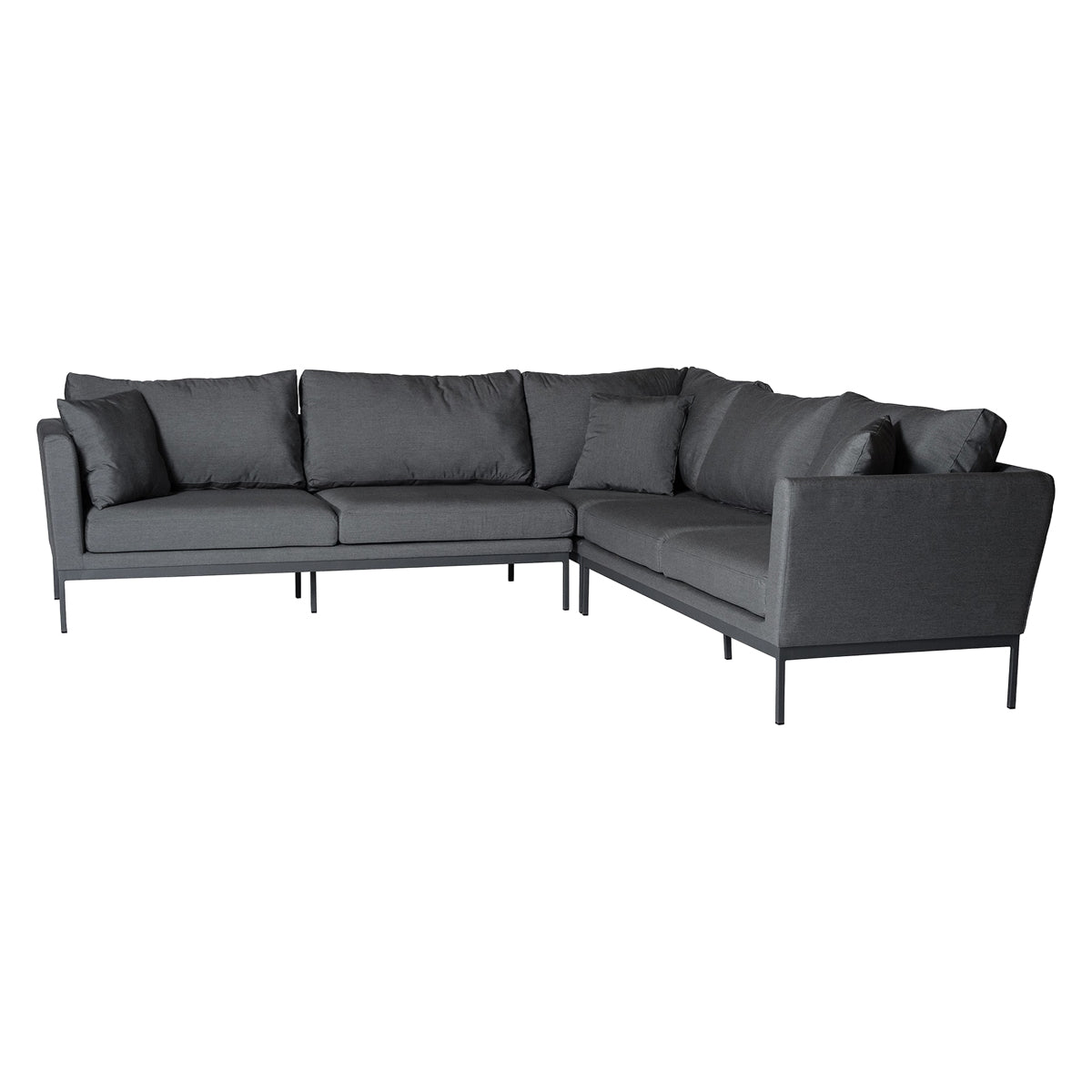 Mobital - Huntington Fabric Sectional in Carbon Gray