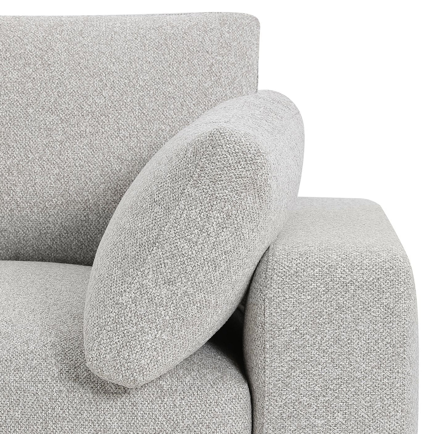 Mobital - Onza Sectional 5-Piece in Oat Tweed
