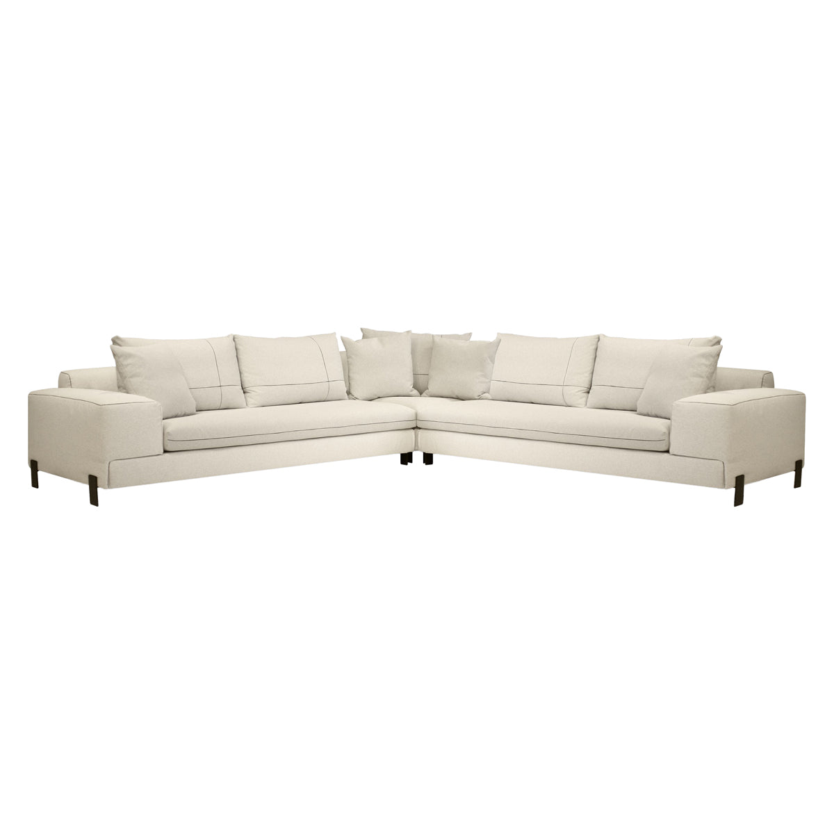 Mobital - Plateau Fabric Sectional in Stone