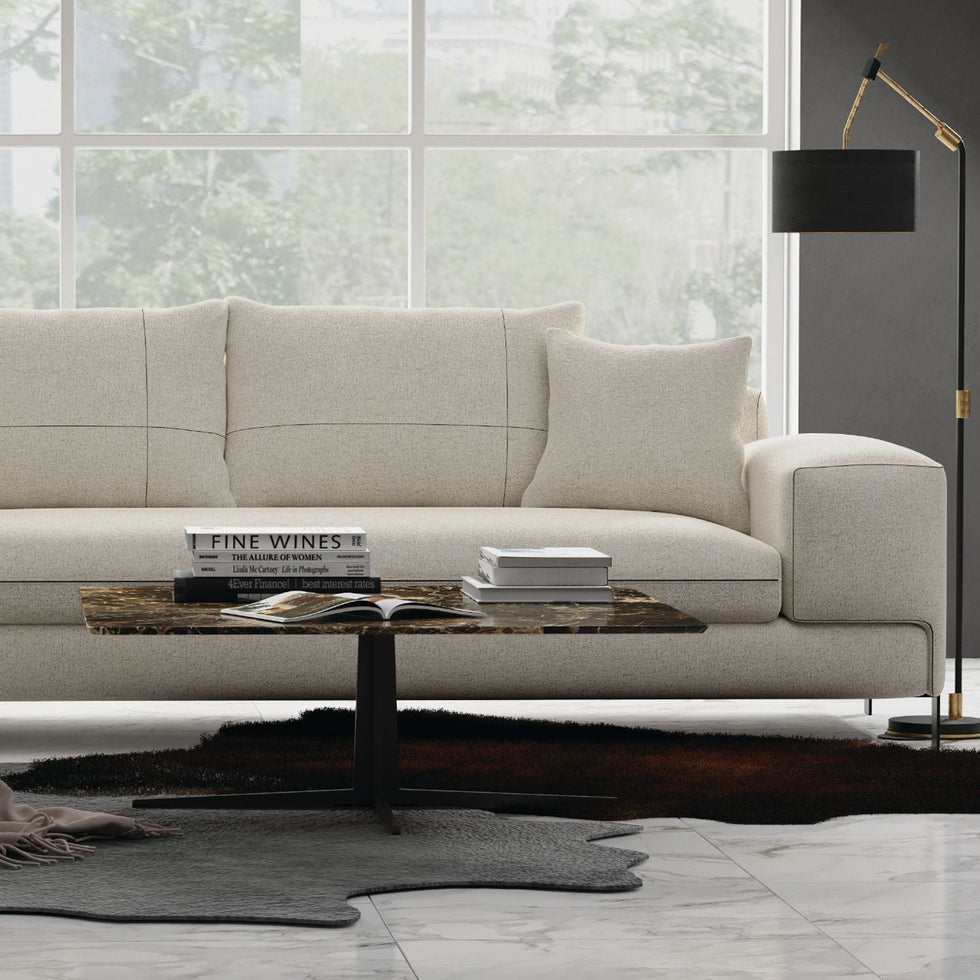 Mobital - Plateau Fabric Sectional in Stone