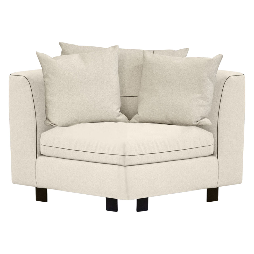 Mobital - Plateau Fabric Sectional in Stone