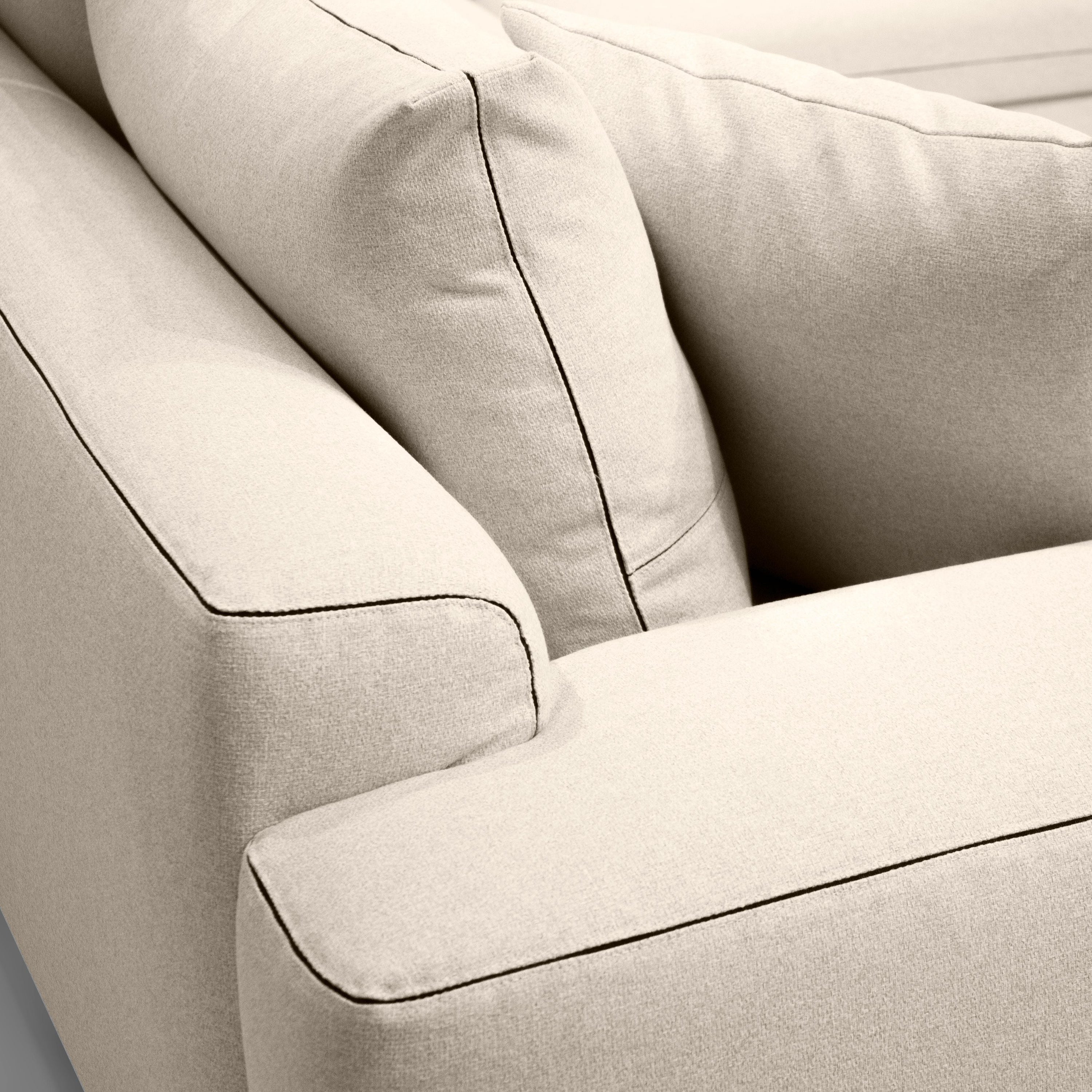 Mobital - Plateau Fabric Sectional in Stone