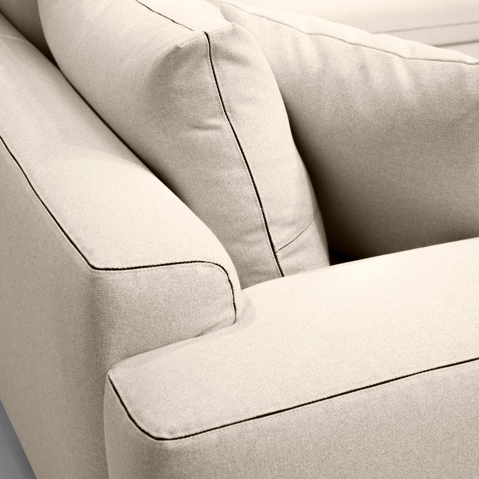 Mobital - Plateau Fabric Sectional in Stone