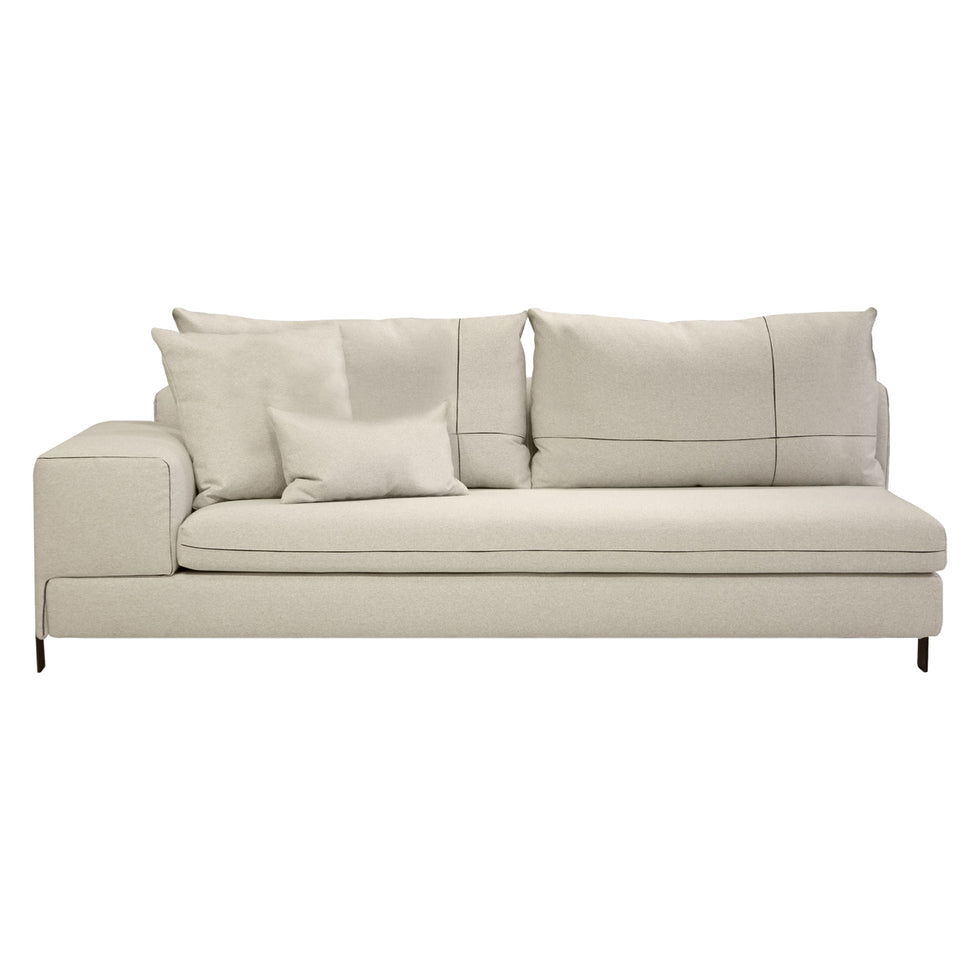 Mobital - Plateau Fabric Sectional in Stone