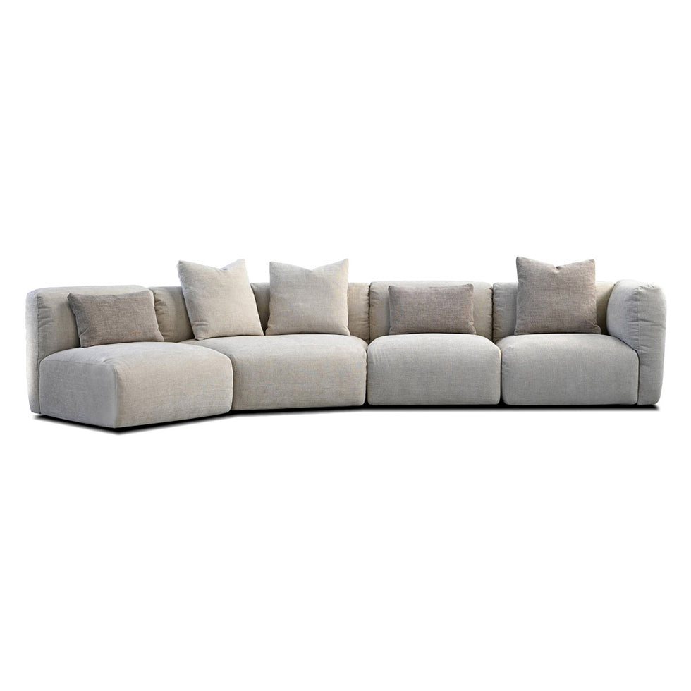 Mobital - Maarten Sectional in Desert Taupe, Fabric