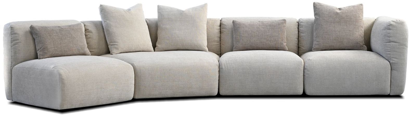 Mobital - Maarten Sectional in Desert Taupe, Fabric