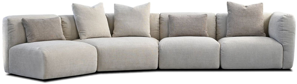 Mobital - Maarten Sectional in Desert Taupe, Fabric