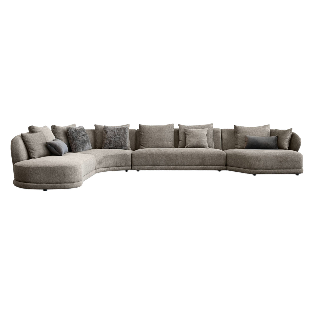 Mobital - Voltaire Sectional Lsf Brindle Brown