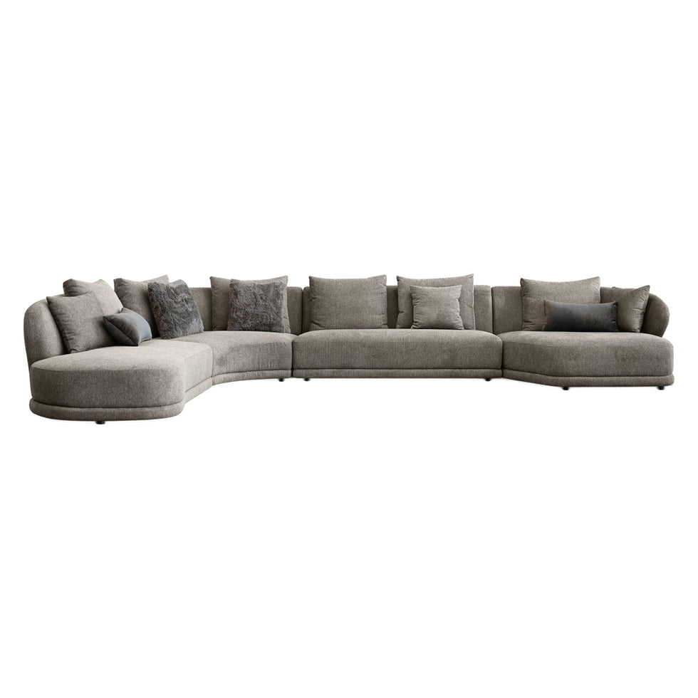 Mobital - Voltaire Sectional Lsf Brindle Brown