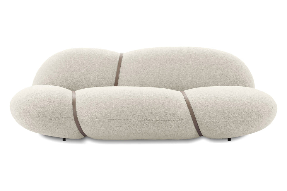 Mobital - Cumulus Stationary Sofa in Cream Boucle, Fabric