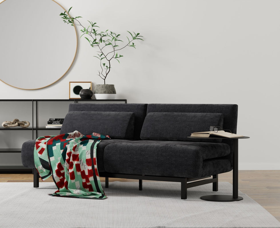 Mobital - Iso Double Chair-Bed in Dusk Chenille, Fabric