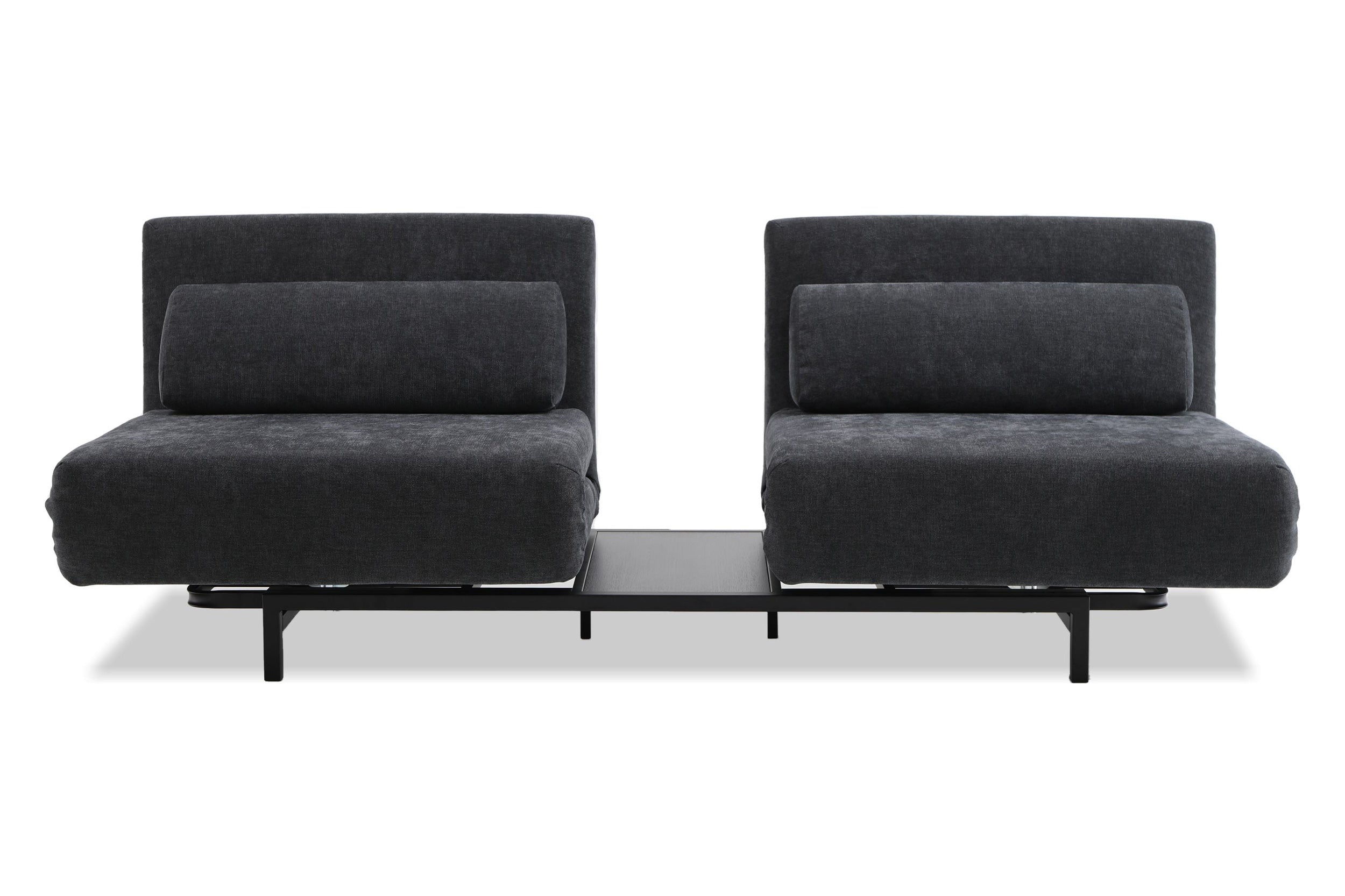 Mobital - Iso Double Chair-Bed in Dusk Chenille, Fabric