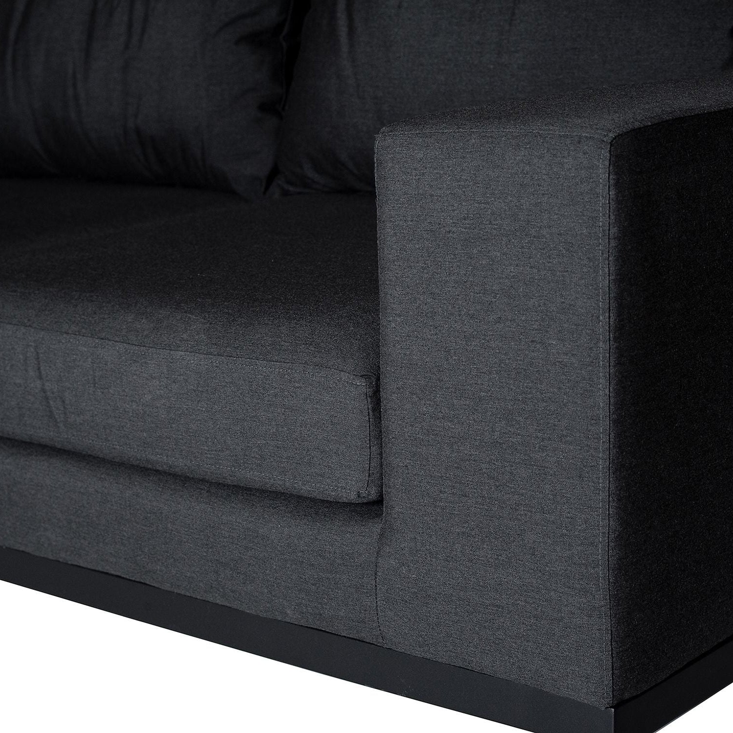 Mobital - Jericho Fabric Sofa in Charcoal