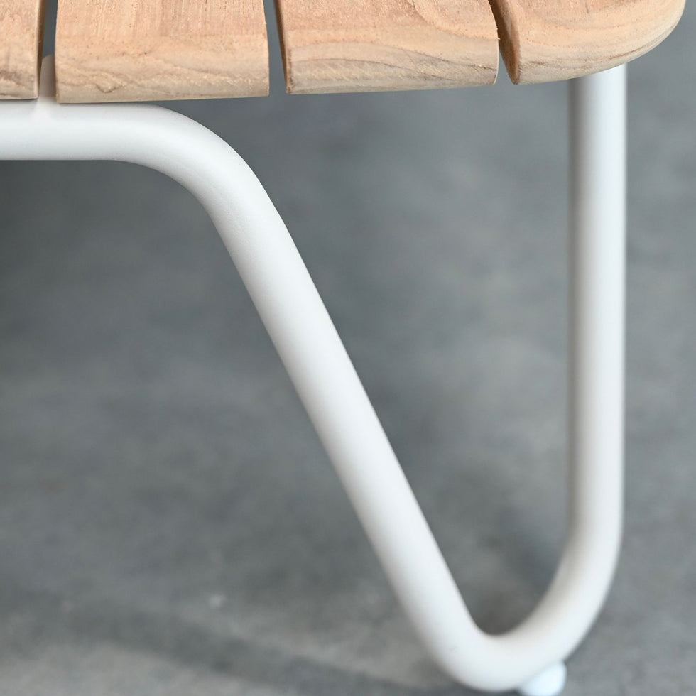 Mobital - Palm Low Rectangular Coffee Table in Teak Top
