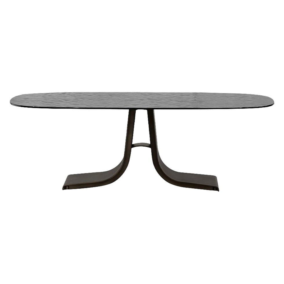 Mobital - Ponza Coffee Table Oval Black Modern