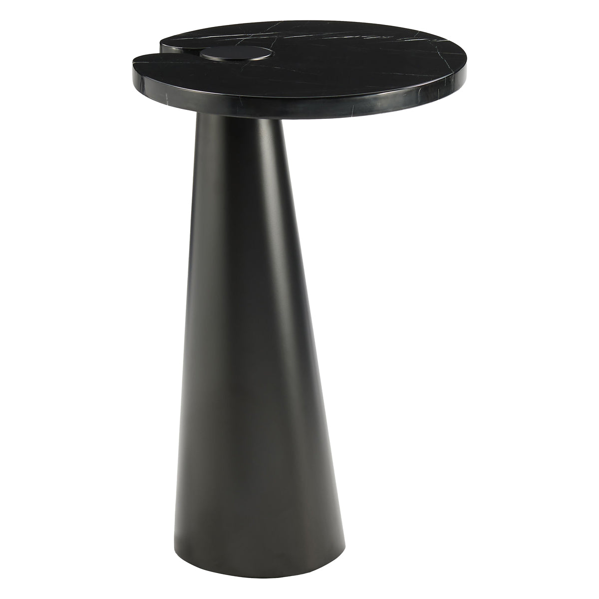Mobital - Acyl End Table Tall in Polished Marquina Black