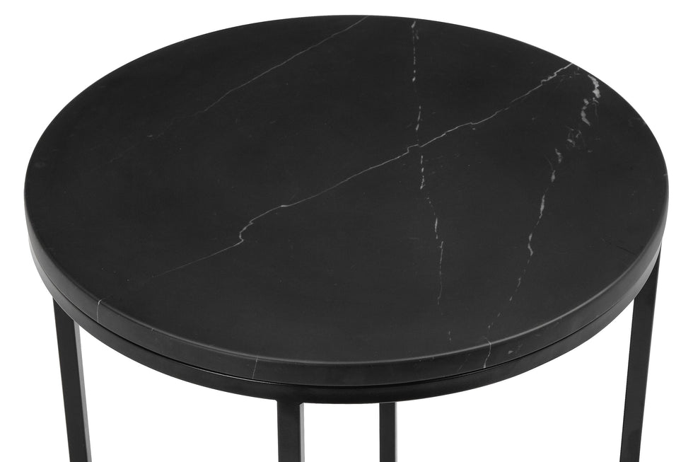 Mobital - Onix End Table in Black Marquina Marble