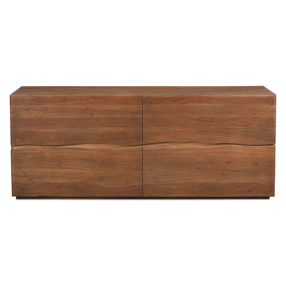 Moe's - Watson Contemporary 4 Drawers Dresser in Brown