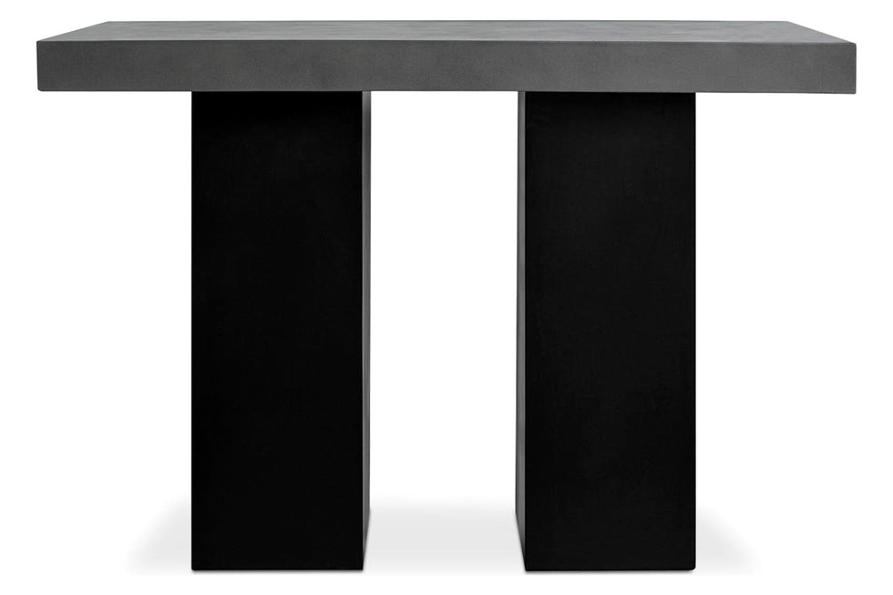 Moe's - Lithic Outdoor Bar Table in Gray