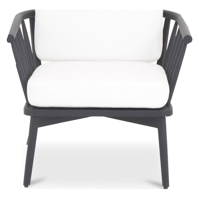 Moe's - Wren Contemporary Outdoor Lounge Chair in Warm White