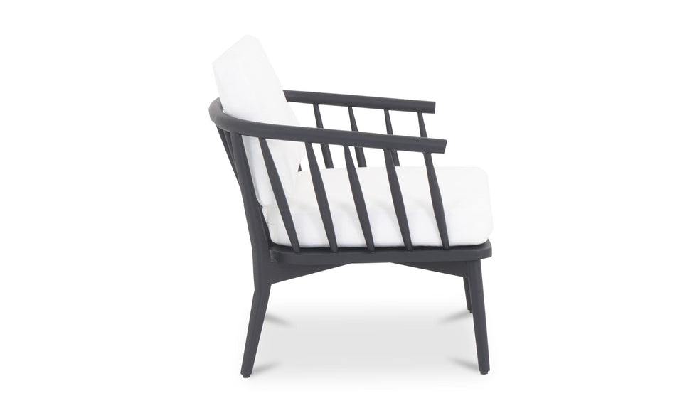 Moe's - Wren Contemporary Outdoor Lounge Chair in Warm White