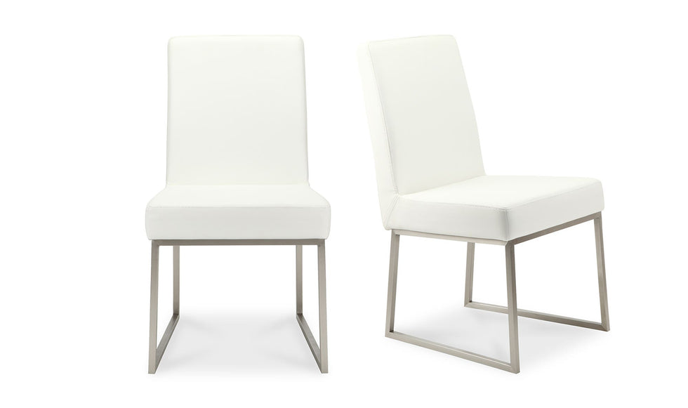 Moe's - Tyson Modern Dining Chair Set of 2 in White