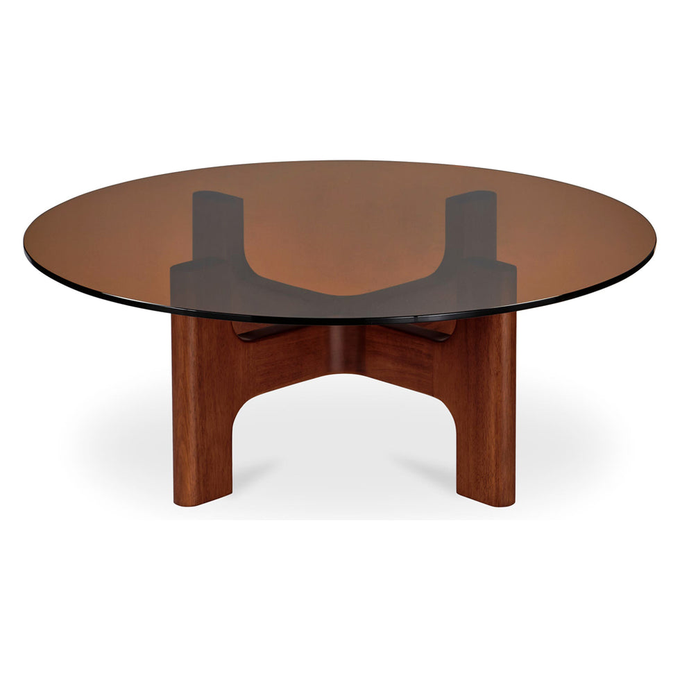 Moe's - Luke Contemporary Round Coffee Table in Amber
