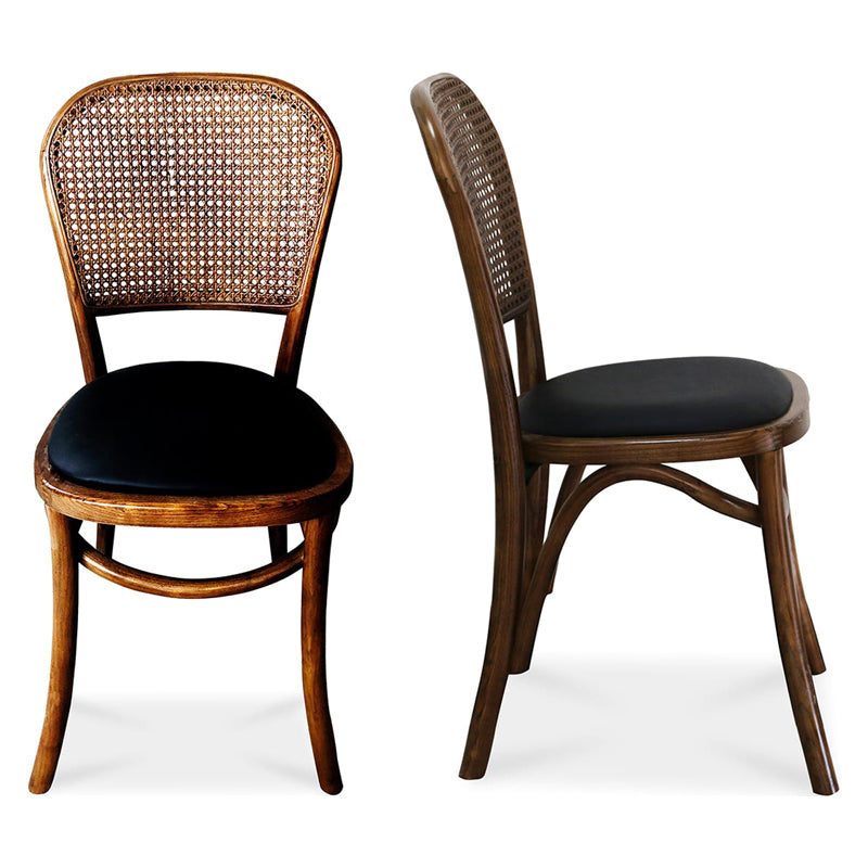 Moe's - Bedford Rustic Dining Chair Set of 2 in Light Brown