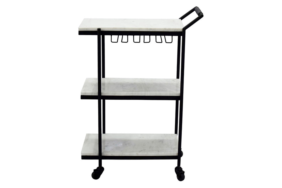 Moe's - After Hours Bar Cart in White