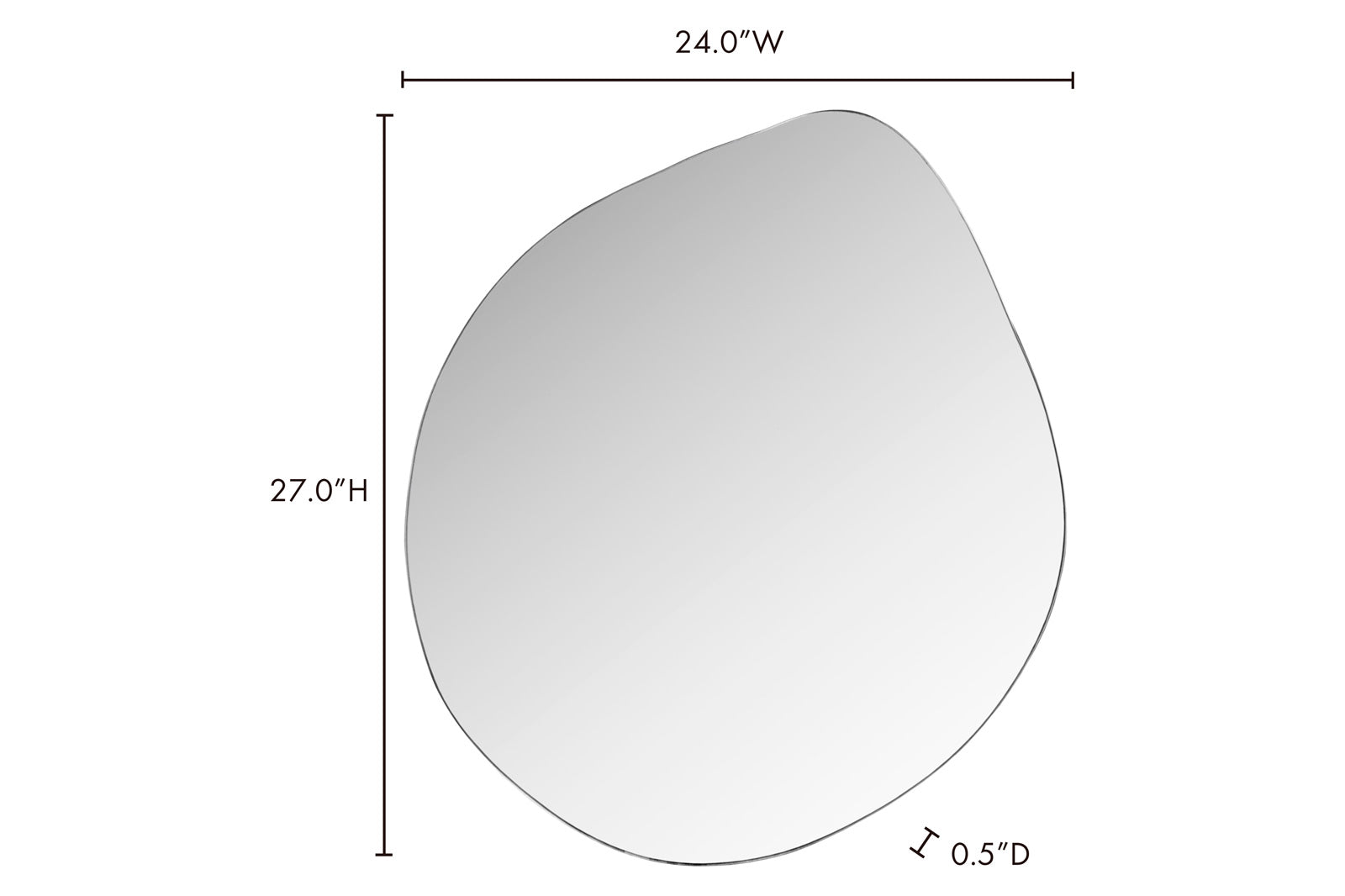 Moe's - Spi Mirror in Gray