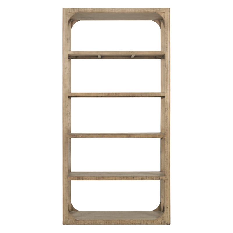 Moe's - Abbott Rustic Bookshelf in Brown
