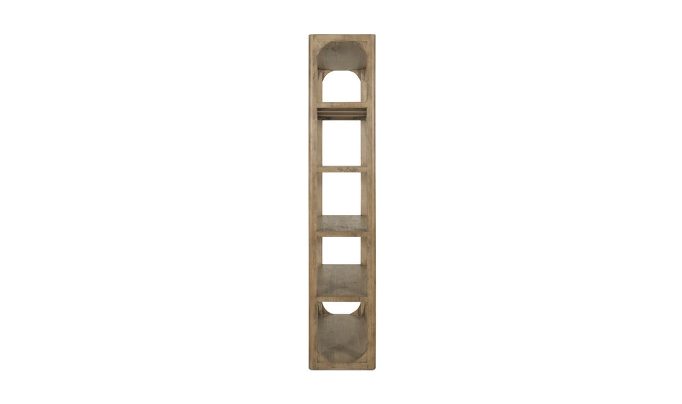 Moe's - Abbott Rustic Bookshelf in Brown