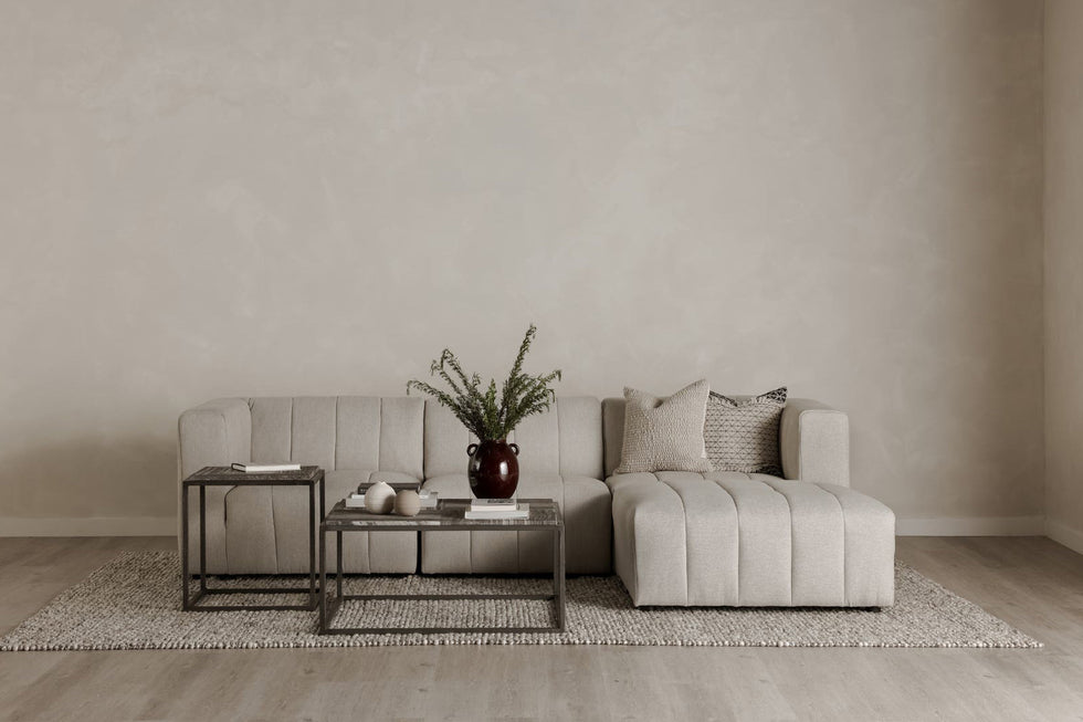 Moe's - Winslow Marble Side Table in Gray