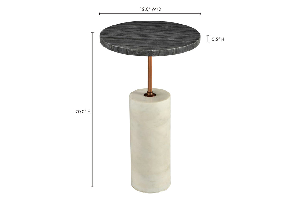 Moe's - Dusk Accent Table in Gray