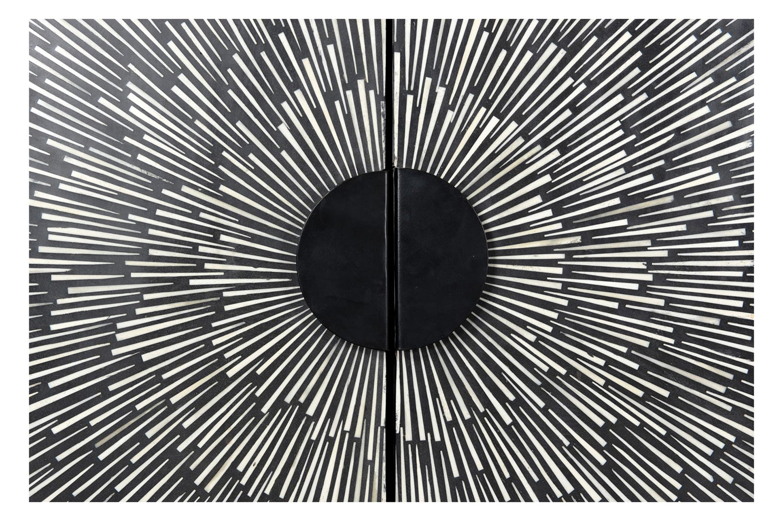 Moe's - Sunburst Wine Cabinet in Black