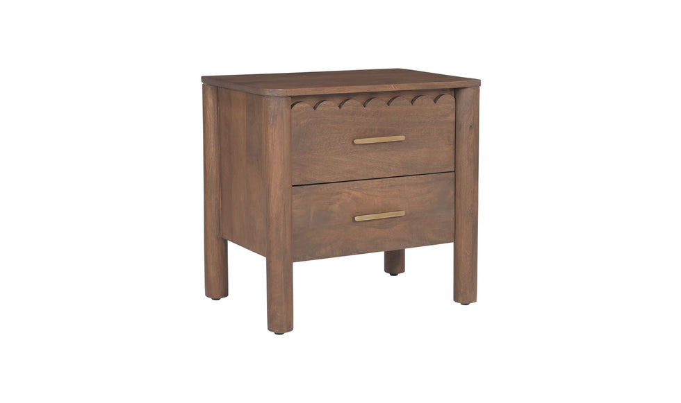 Moe's - Wiley Contemporary Nightstand in Vintage Brown