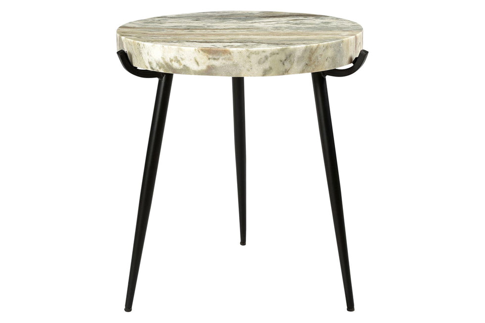 Moe's - Brinley Marble Accent Table in White